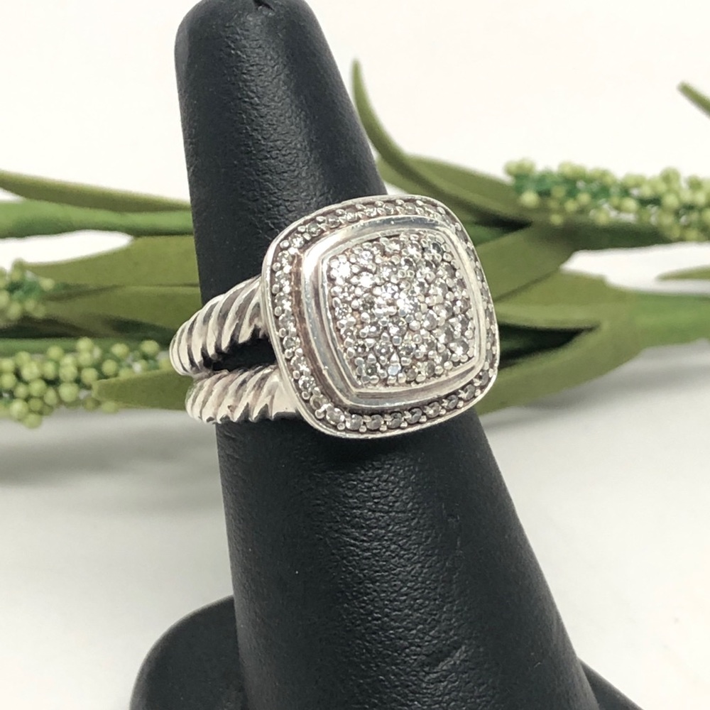 David Yurman Ring: 
Style Pave Diamond Albion Cable Ring